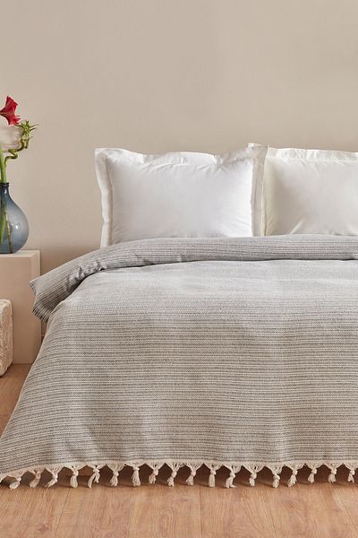 Karaca Home Celia Double Pike Navy Blue