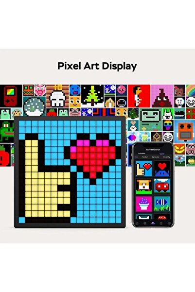 Sarftech 16x16 Piksel LED Ekranlı APP Kontrollü Akıllı Piksel Resim Çerçevesi