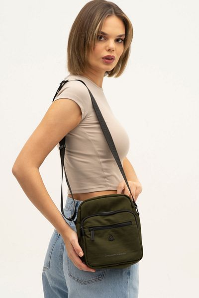 United Colors of Benetton Ανδρική τσάντα χιαστί Beneton - Χακί BNT1262