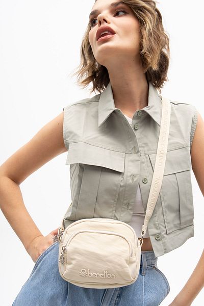 United Colors of Benetton Benetton Women's Beige Crossbody Bag - BNT1206