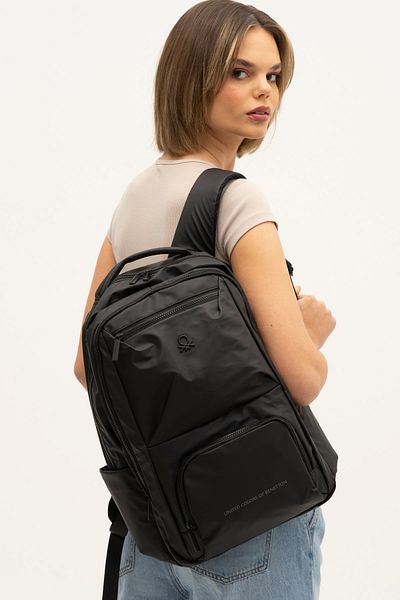 United Colors of Benetton Beneton Women's Black Backpack - BNT1171