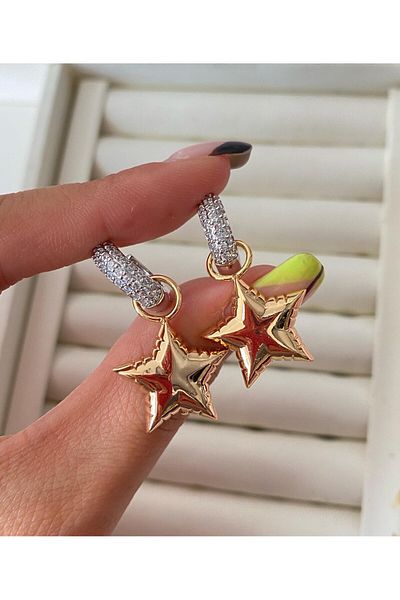 h&b design jewel Star Imported Earrings