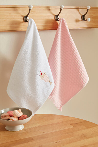 Karaca Home İçecek %100 Pamuk 2 Parça Mutfak Havlusu