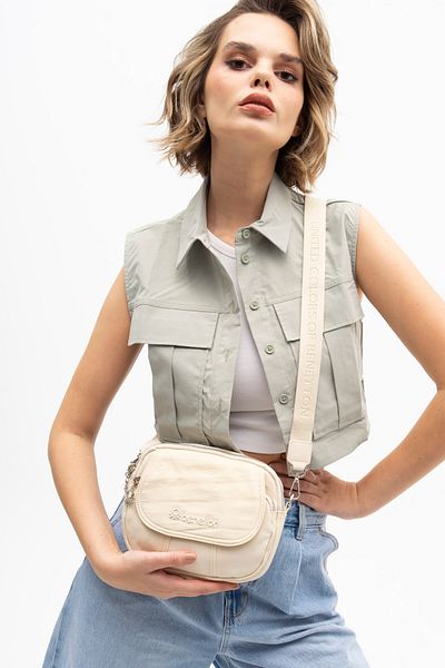 United Colors of Benetton Benetton Women's Beige Crossbody Bag - BNT1177