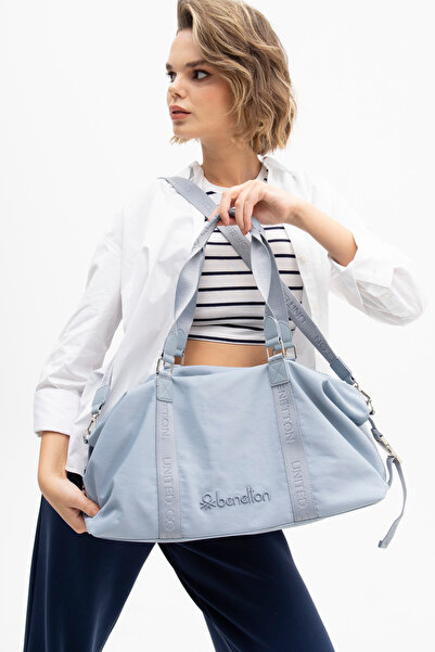 United Colors of Benetton Geantă de umăr albastră Benetton pentru femei - BNT...