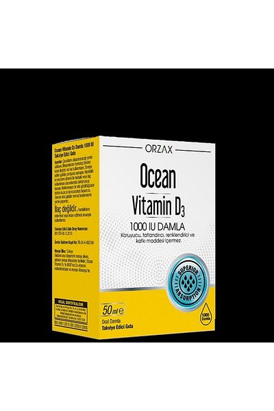 Ocean Vitamin D3 1000IU- 50ml Drop, Teeth Whitening Foam Gift
