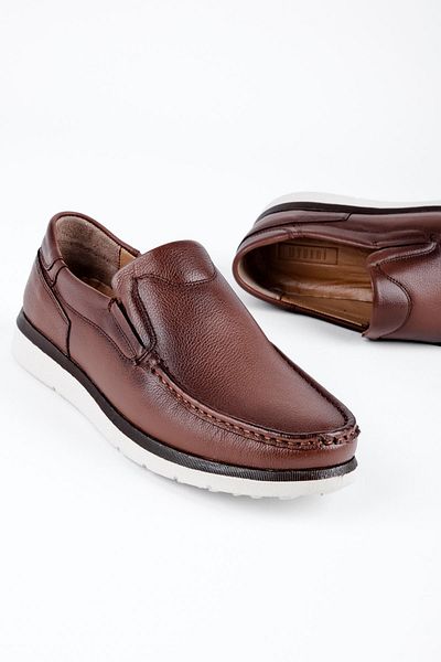 Lal Shoes & Bags Madel Ανδρικά Παπούτσια Casual από γνήσιο δέρμα-Tan