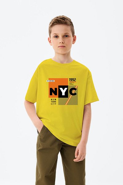 MYADA Tricou pentru băieți cu imprimeu NYC New York City