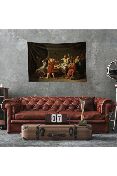 The Lucid Lab Картина «Смерть Сократа» Настінна покривала - 100 см x 135 см