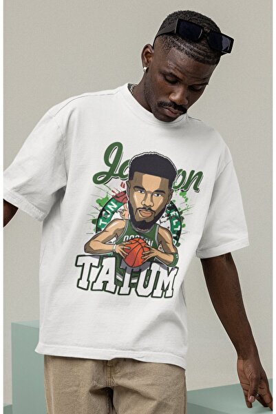 Fuddy Moda Unisex majica sa temom košarke Jayson Tatum Štampano T-shirt