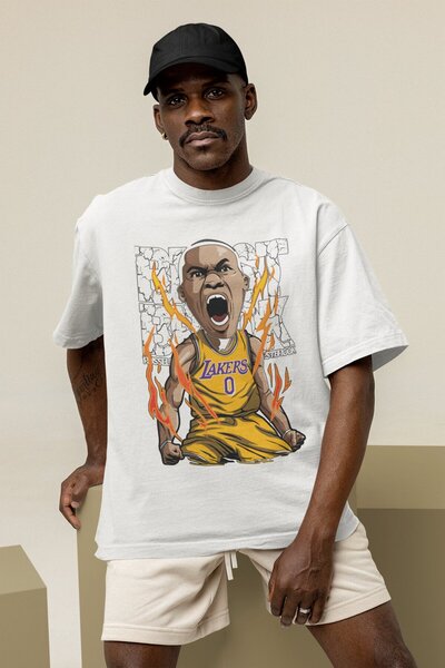 Fuddy Moda Unisex majica sa temom košarke Russell Westbrook Štampano T-shirt