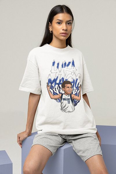Fuddy Moda Μπλουζάκι Unisex Luka Doncic Printed, Ανδρικό-Γυναικείο T-shirt με θέμα το μπάσκετ