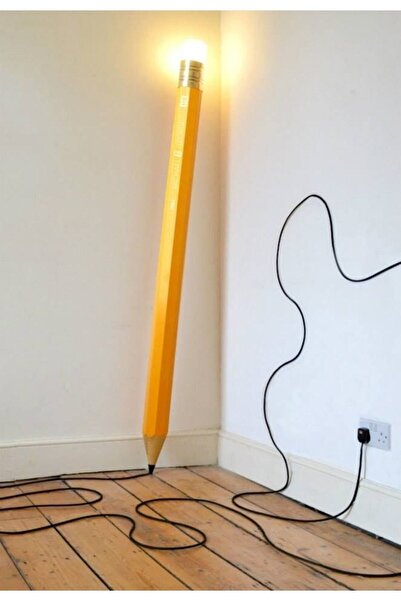 Blbndesign Dekoratif Ahşap Kalem Aydınlatma Lambader