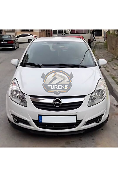 Furens Opel Corsa D 2006-2014 Uyumlu H lip Esnek Ön Lip 2 Parça Karlık Ön Ek Tampon Altı Dil