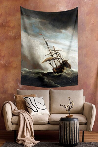 KanvasSepeti The Gust Gemi Вітряна таблиця Настінне покриття Олійна фарба З т...