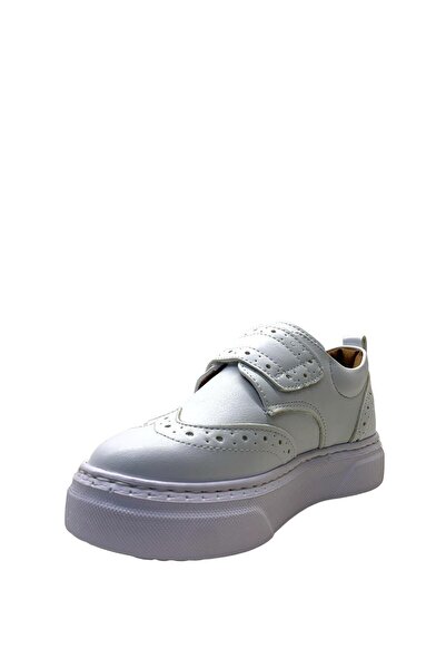 Tuğba Ortopedi 6522 Orthopedic Lightweight Boys' White Classic Shoes