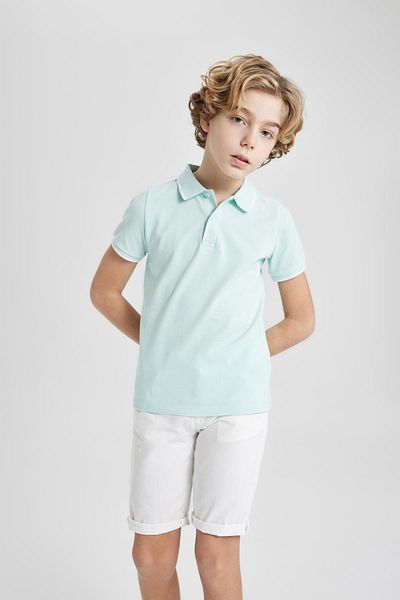 DeFacto Boy's Pique Short Sleeve Polo T-Shirt B6162A824SM