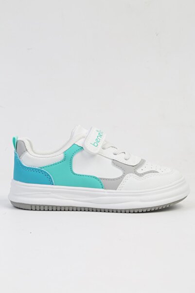 Benetton ®   IMPORTAT Pantofi sport pentru copii alb gri BNI-10025