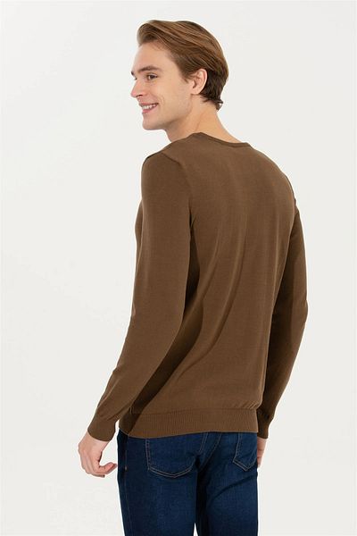 U.S. Polo Assn. Men's Coconut Crew Neck Basic Knitwear Sweater