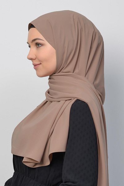 Altobeh Medina Hijab Shawl - Μεταξωτό και Γήινο Χρώμα