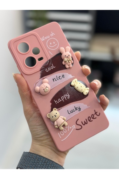 Go Aksesuar غطاء كاندي سيليكون متوافق مع Xiaomi Redmi Note 12 Pro 5g متوافق مع الألعاب