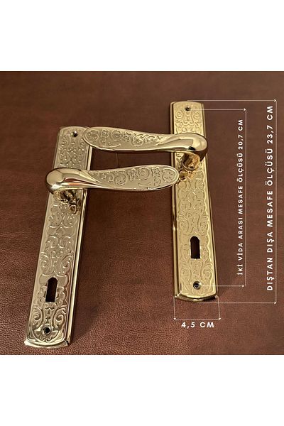 KOLDOOR Titanium ZK19 Signature Handle - Özen Handle, Zamak Mirror, Room Door Handle 1 Set
