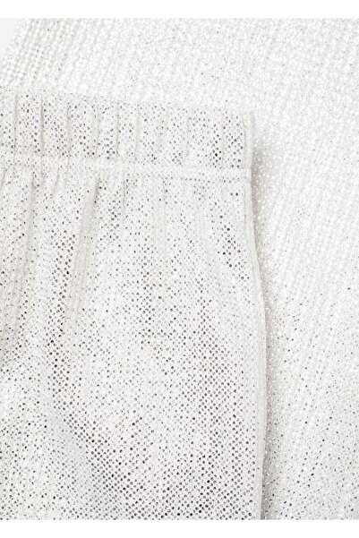 MANGO Kids Metalik düz kesim pantolon
