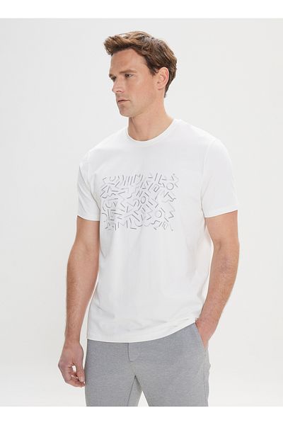ALTINYILDIZ CLASSICS Ανδρικό T-Shirt Sixnizard Ecru - Classics 4A 4824200054