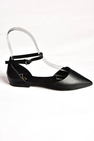 Fox Shoes S726299709 Czarne balerinki damskie