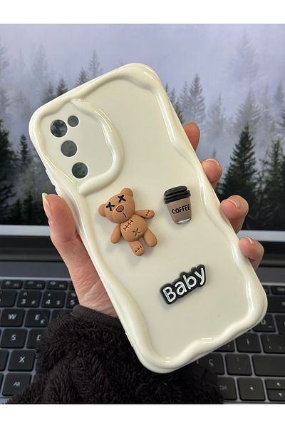 Go Aksesuar جراب سيليكون بتصميم كريمي متوافق مع هاتف Samsung Galaxy S20FE