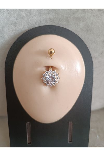 AyçaSilver Belly piercing Gold color