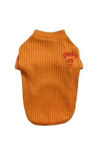 GedyCo Orange Basic Dog T-shirt