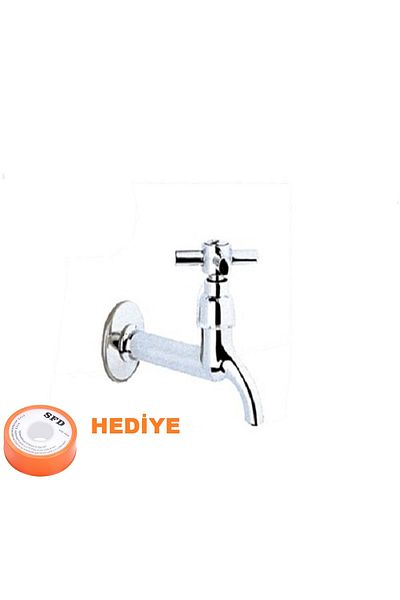 YÜCEL LONG Faucet with Flip TEFLON TAPE GIFT MIRROR INCLUDED