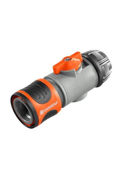 Gardena 942 Hose Fitting with Control Valve 13mm (1/2")