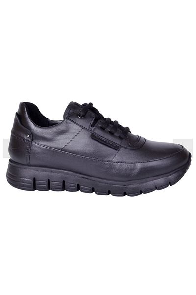 Mammamia D24YA-3940 Pantofi sport de damă din piele naturală neagră - Casual zilnic