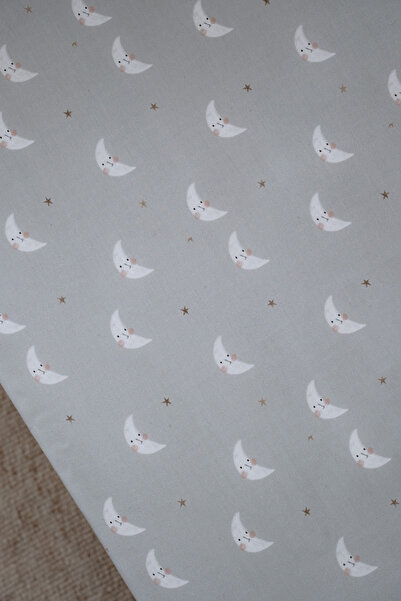 NOU Little Moon Organic Single Fitted Sheet Set - Mini Moons