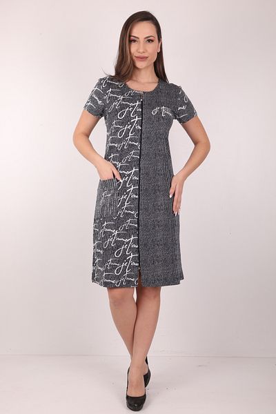 Wild Love Rochie de damă cu broderie în dungi cu fermoar