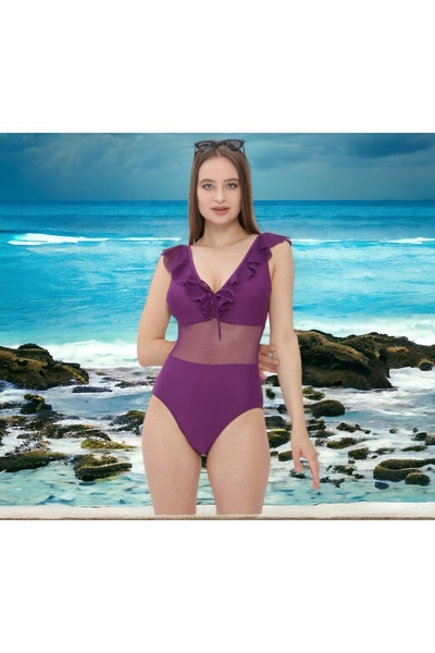 Shopiolog Μαγιό από τούλι με μονό λουρί