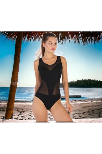 Shopiolog Νέο μαγιό με φαρδύ λουράκι από απλό τούλι