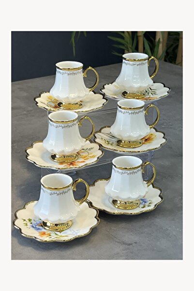 ACAR Lüx Vivian 6 Lı Porselen Fincan Takımı