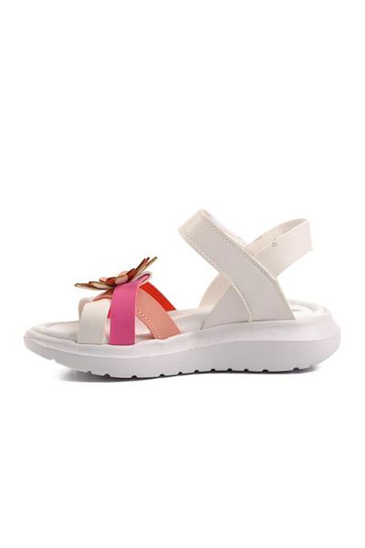 Aspor White Fuchsia Pink Girl's Sandals