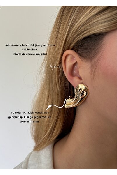 KİLİGİSTANBUL LİNO GOLD KÜPE