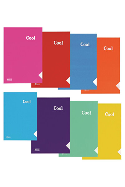 Keskin A5 96 coli Caiet în carouri Copertă PP spirală 1 bucată