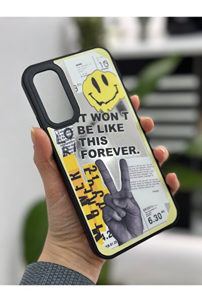 Go Aksesuar Samsung Galaxy A54 Uyumlu Aynalı Forever Tasarımlı Silikon Kılıf