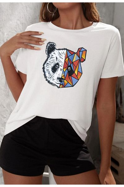 AVOGADRO Panda Printed Shorts and T-shirt Set
