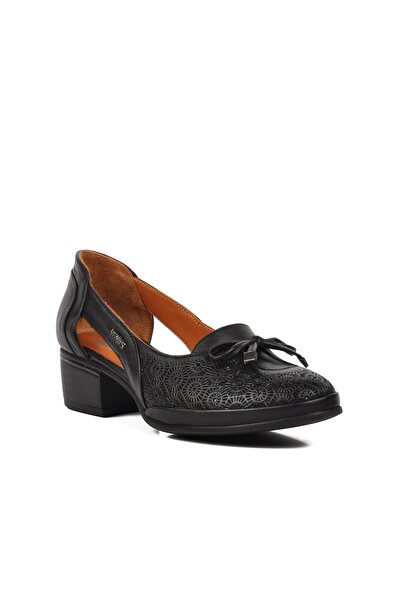 Venüs 2312522 Y Pantofi de damă din piele naturală neagră