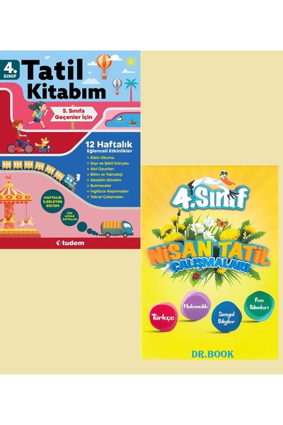 Dr.BOOK Tudem 4. Sınıf Tatil Kitabım 4.sınıftan 5.sınıfa Geçenler İçin + BİLG...