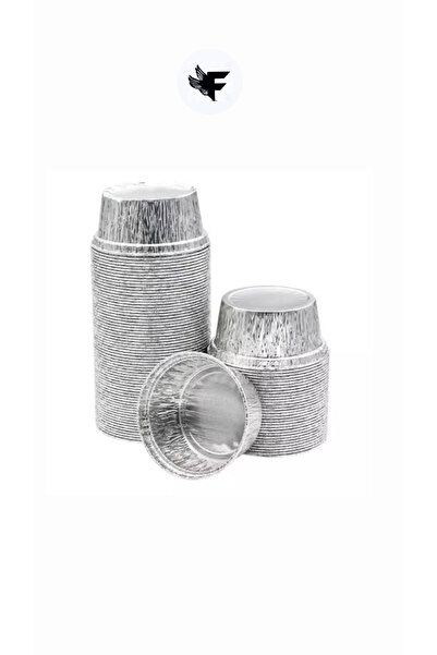 FİGANLAR Aluminum bowl Cream Caramel 211/g 100 Pieces souffle cake dessert container