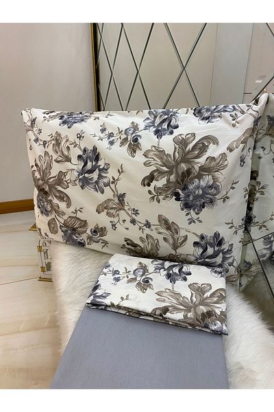 Özcan Ev Tekstil Ranforce Elastic Sheet Pillow Set 100% Cotton