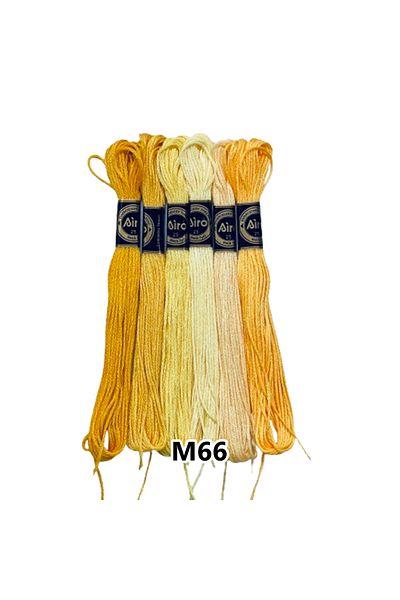 EleganTShoP Airo Muline Etamine Cotton Embroidery Thread Set of 6